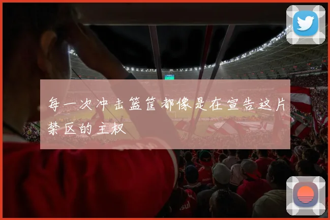 每一次冲击篮筐都像是在宣告这片禁区的主权